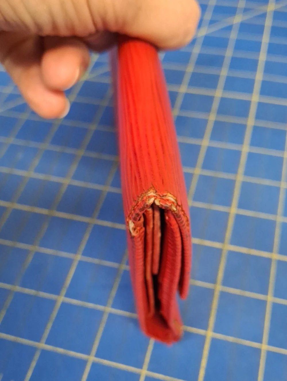 LV Louis Vuitton Red Textured Wallet 7x4 Project